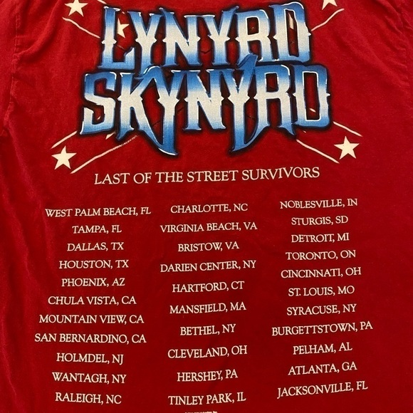 LYNYRD SKYNYRD 2018 Farewell Tour T-Shirt, L - Picture 3 of 5